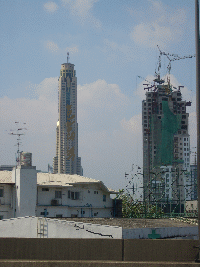 Baiyoke Arbeiten neben dem höchsten Gebäude